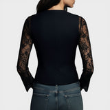 Elena™ | Blusa de encaje elegante