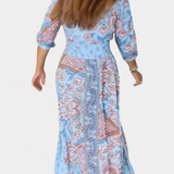 Vestido Casual de Verano Dunya con Escote en V