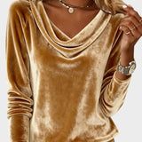 Dalia™ | Top lujoso con cuello drapeado