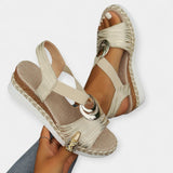 Sandalias romanas con trenzado