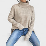Adela™ | Jersey largo de cuello alto