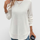 Ana™ | Camiseta lisa de manga larga esencial