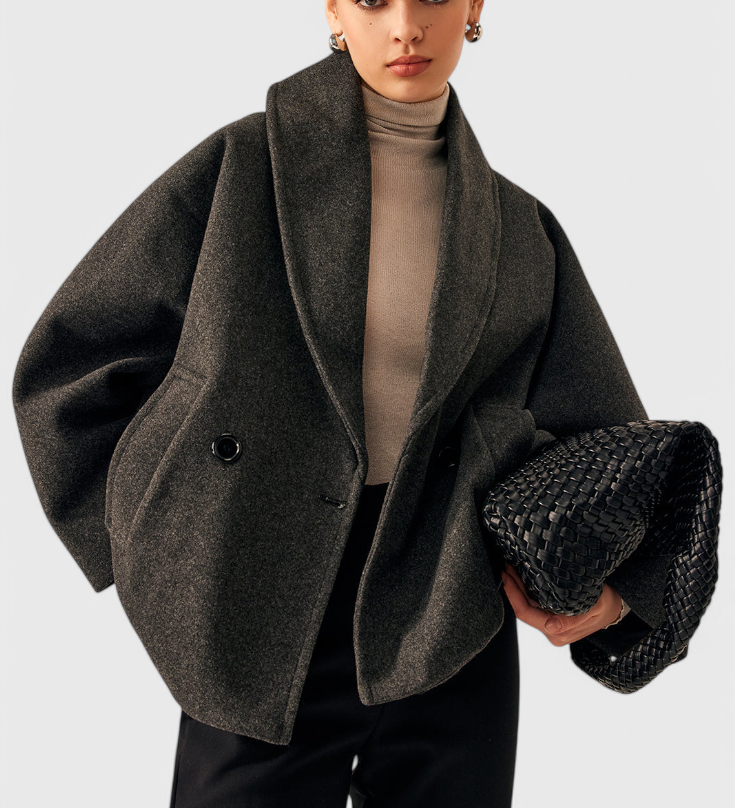 Helena Abrigo de Tweed Oversized