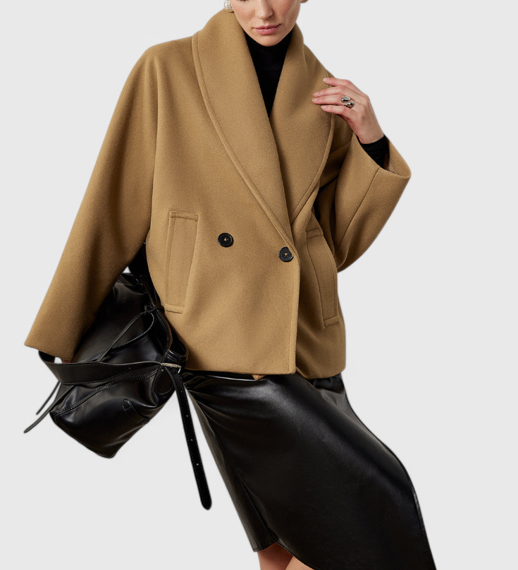 Helena Abrigo de Tweed Oversized