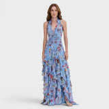 Natalia™ | Vestido maxi halter elegante