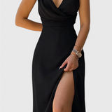 Vestido V-Cuello Flowy Elina