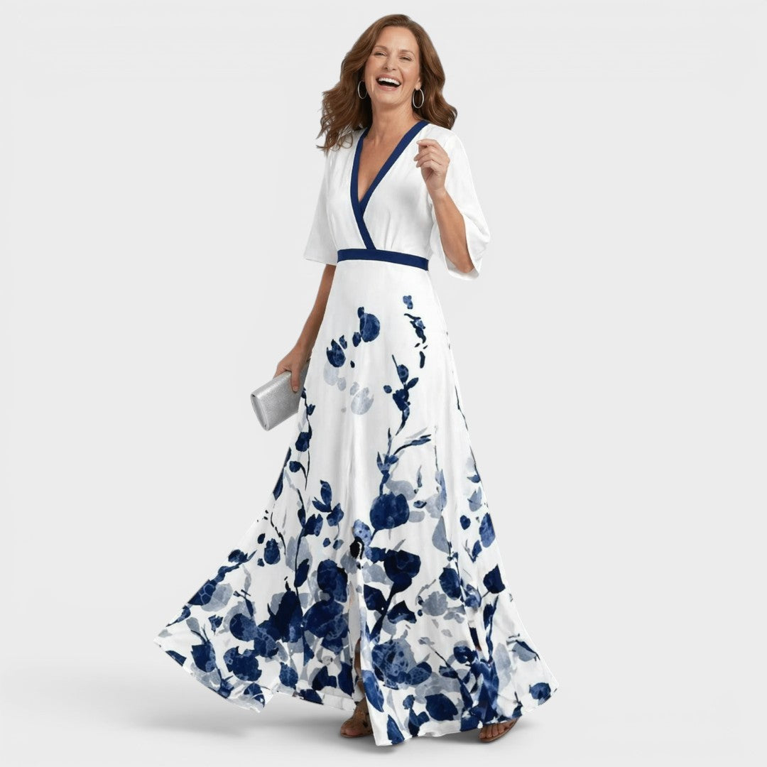 Daniela™ | Vestido maxi halter fluido elegante