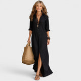 Amaia™ | Vestido maxi de botones