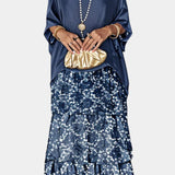 Vestido Maxi Batwing Caroline con Estampado