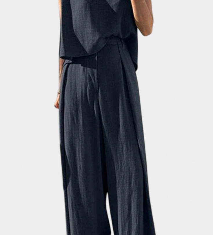 Lauren Conjunto de Dos Piezas de Pierna Ancha