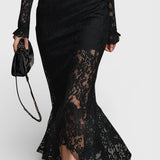 Florentina™ | Vestido maxi negro elegante
