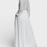 Victoria™ | Vestido largo blanco de lino