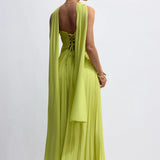 Aurelina™ | Vestido Maxi Plisado Sin Tirantes