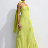 Aurelina™ | Vestido Maxi Plisado Sin Tirantes