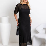 Ana™ | Vestido maxi de crochet elegante