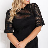 Ana™ | Vestido maxi de crochet elegante