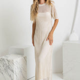 Ana™ | Vestido maxi de crochet elegante