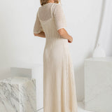 Ana™ | Vestido maxi de crochet elegante
