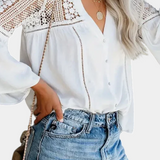 Blusa de Encaje Tejido al Sol