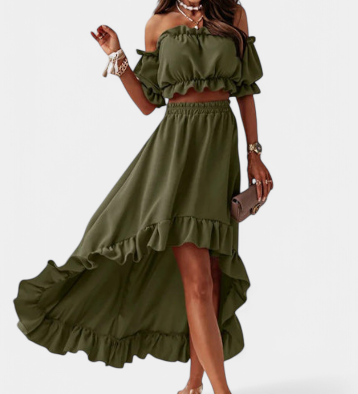 Katja | Conjunto de 2 piezas Off-Shoulder