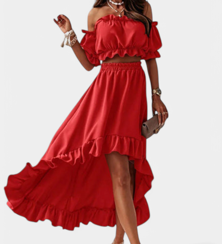 Katja | Conjunto de 2 piezas Off-Shoulder