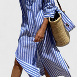 Vestido Camisero a Rayas Sherlyn Timeless