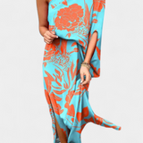 Vestido Carlena de Un Hombro con Estampado Romántico
