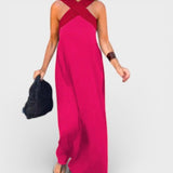 Cayetana™ | Vestido largo con escote cruzado