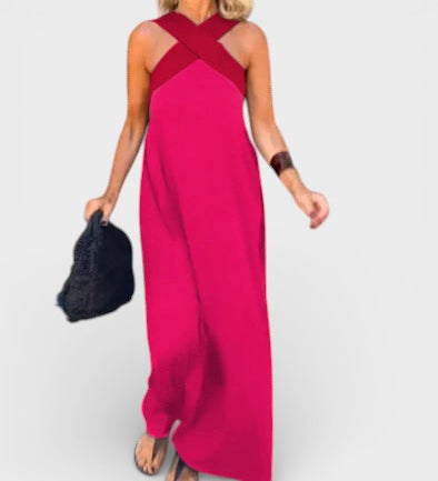 Cayetana™ | Vestido largo con escote cruzado