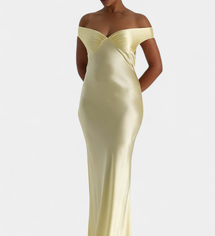 Vestido de Sirena Sin Tirantes Blerina