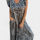 Mono Isela con Escote en V y Estampado de Leopardo