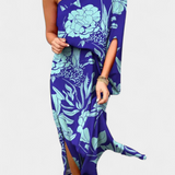 Vestido Carlena de Un Hombro con Estampado Romántico