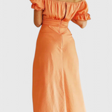 Vestido Midi Off-Shoulder Lucia