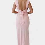 Vestido Viveka con Lazo en la Espalda y Comodidad Elástica