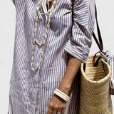 Vestido Camisero a Rayas Sherlyn Timeless