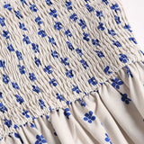 Vestido Vintage Maricela con Tirantes y Estampado de Sardinas