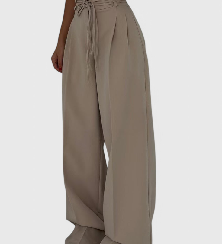 Sophie Pantalones de pierna ancha con cordones