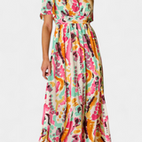 Vestido Yuki Boho con Escote en V y Tie-Dye