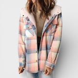 Claudia™ | Chaqueta de cuadros con capucha