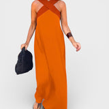 Cayetana™ | Vestido largo con escote cruzado