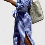 Vestido Camisero a Rayas Sherlyn Timeless