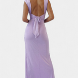 Vestido Viveka con Lazo en la Espalda y Comodidad Elástica