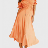 Vestido Midi Off-Shoulder Lucia