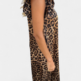 Mono Isela con Escote en V y Estampado de Leopardo