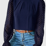 Blusa de Manga Larga Náutica Helga