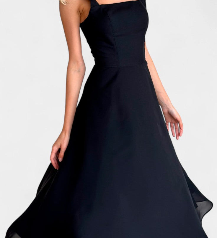 Vestido Midi A-Line Mary Sin Mangas