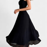 Vestido Midi A-Line Mary Sin Mangas