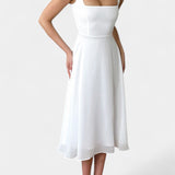 Vestido Midi A-Line Mary Sin Mangas