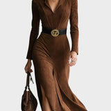 Carmen™ | Vestido retro con cuello en pico