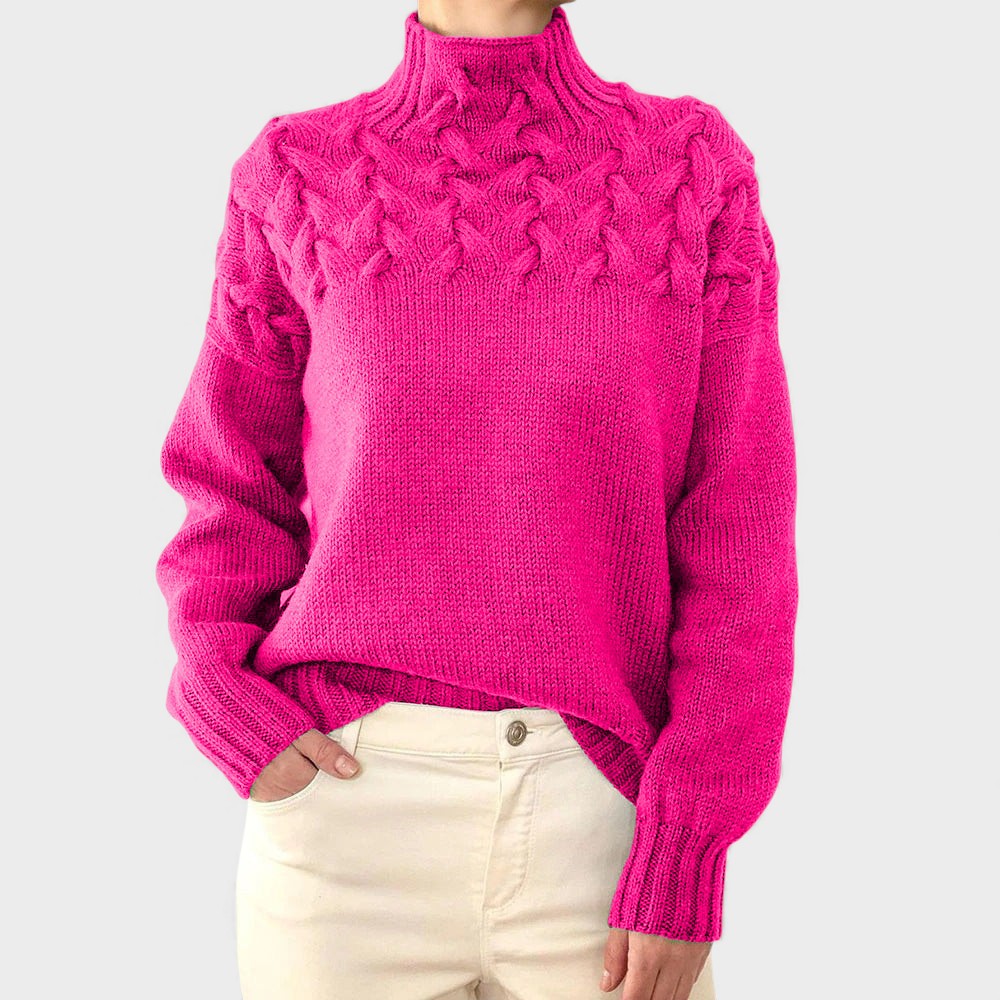 Nora™ | Suéter de punto cálido con cuello alto